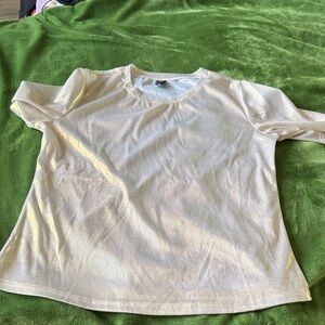 SHEIN Iridescent Cream Top excellent condition